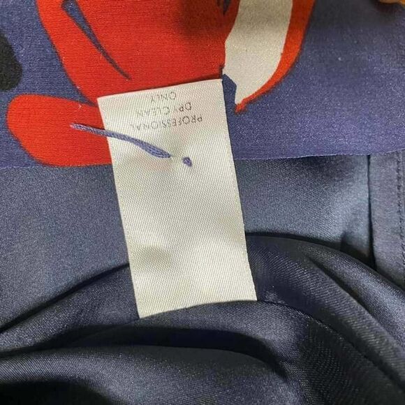 𝅺HARLYN 100% Silk Floral Blue Multicolored Pocket Dress Size M‎ - Picture 9 of 10